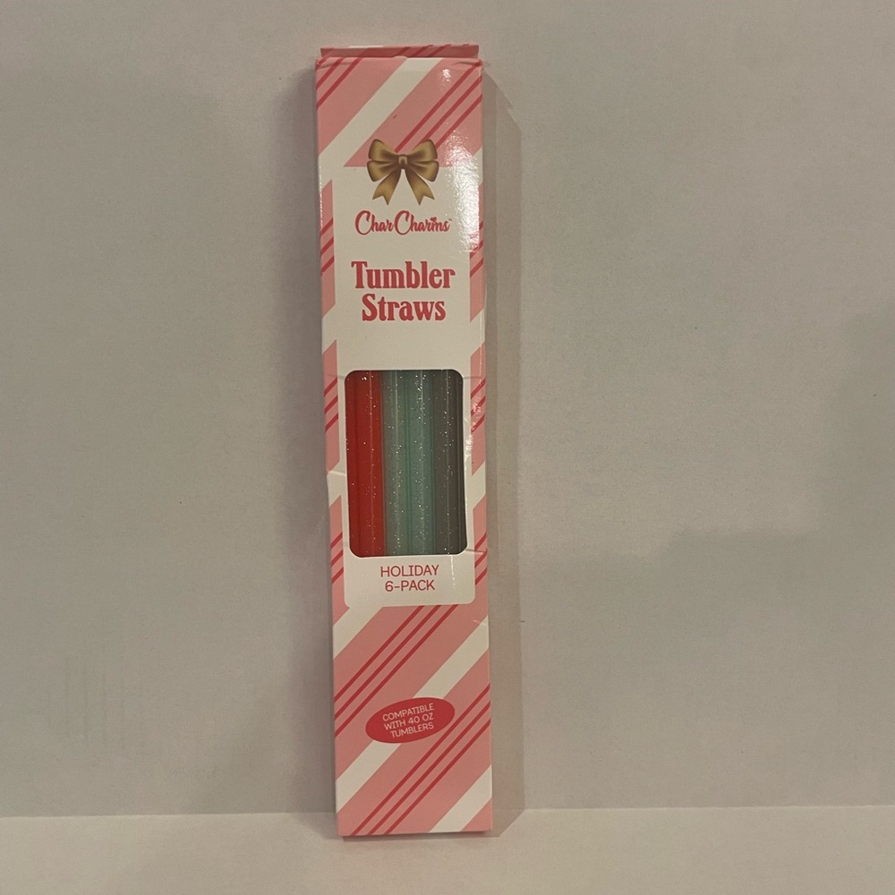 Holiday Tumbler Straws - 6-Pack